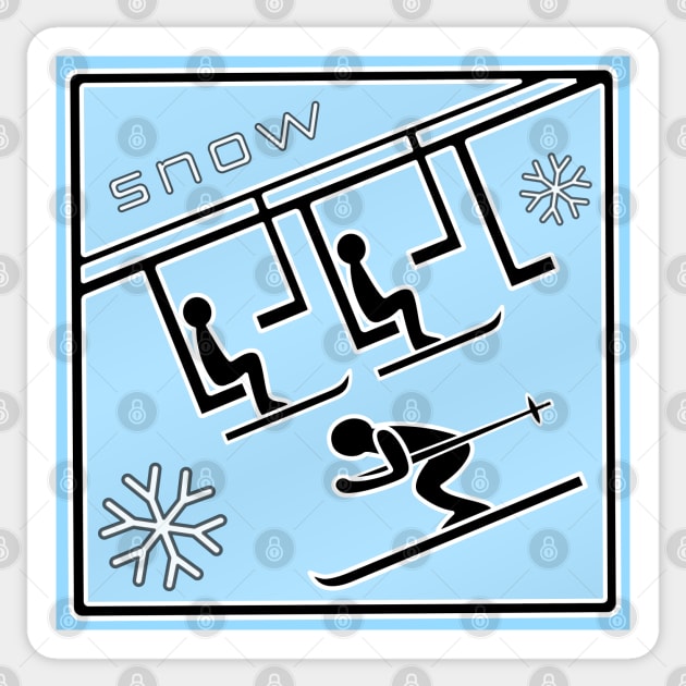 雪 / Snow (Ice Blue BackGround) Sticker by kinocomart